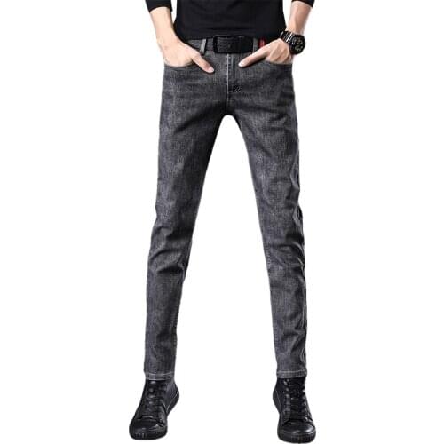 Brand Skinny Jeans Men Slim Fit Denim Trousers Stretch Male Jean Pencil Pants Blue Mens Jeans Fashion Casual Pantalon Homme