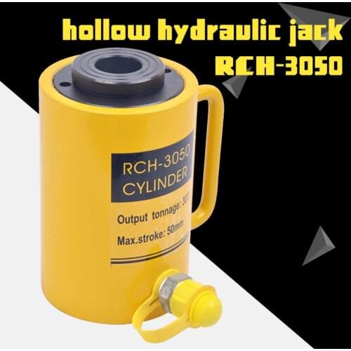 Hydraulic Hollow Hole Cylinder Jack Ram 30 Tons Industrial