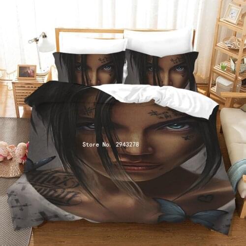 Cool Girl Bedding Set Quilt Cover Pillowcase Pillowcase Duvet Quilt Cover Quilt Cover Bedding Linen on Bed All Double Home Texti