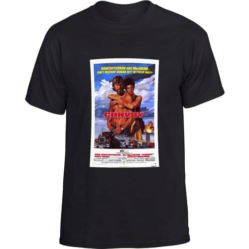 Fefgnot Con-voy Unisex T-Shirts Black Tee Adult Short Sleeve Shirts for Men