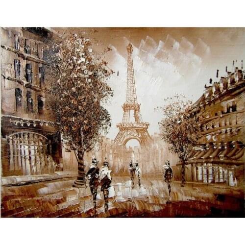 Oneroom Entrance big painting Eiffel Tower Needlework,Cross stitch Handmade 14CT Canvas DIY,DMC,Cross-stitch kits,Embroidery