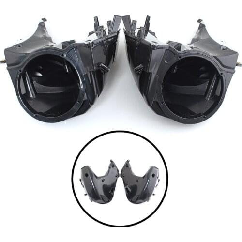 1 Pair Motorcycle Black Inner Fairing Speakers Cover Accessories Fits For Harley Davidson Road Glide 2015-later