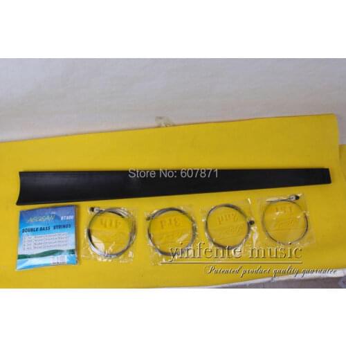 One set new 3/4 bass string add fingerboard