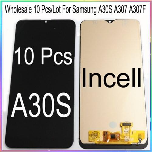 Wholesale 10 pieces / lot for Samsung A30S LCD screen display A307 A307F with touch assembly