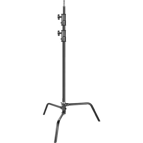 Neewer Heavy Duty Light Stand with Detachable Base 5-10 feet/1.6-3.2 meters Adjustable C Stand with 2 Risers for Photography