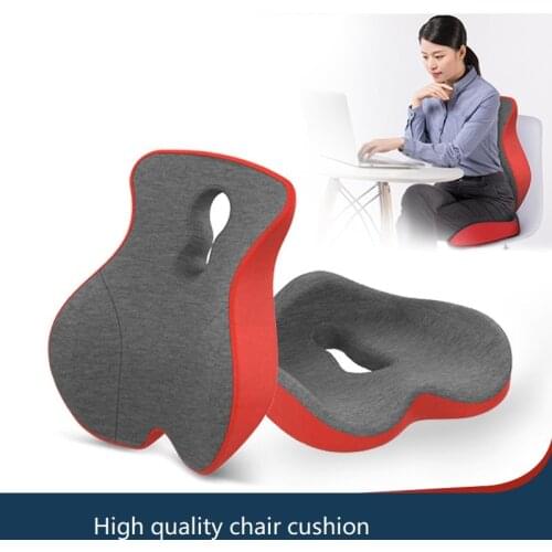 2PC/SET Back Pillow for Office Chair Travel Sciatica pillow Coccyx Orthopedic Memory Foam Reduce Coccyx Pain Hemorrhoid