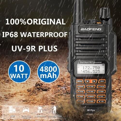 Baofeng UV-9R IP68 Waterproof Dual Band 136-174/400-520MHz Ham Radio 10KM Baofeng 10W Walkie Talkie 10KM UV-82 UV-5R UV-XR UV9R
