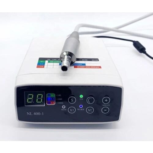 Portable dental brushless micromotor LED motor system compatible with dentist units contra angle slow speed hand piece
