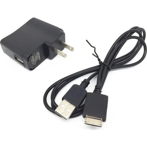 USB Battery Wall Charger+data CABLE for SONY Walkman NW-S716F NW-S718F NWZ-S736F NWZ-S738FNWZ-S739F NWZ-S615F NWZ-S616F NWZ-610F