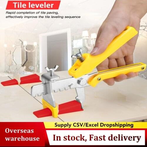 Wall Tile Leveling System 1.5 mm 300 Clips + 100 Wedges + 1 Piece of Pliers Plastic Paving Tool Tile Tool Tile Spacer