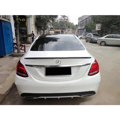 For Mercedes - Benz W213 E320LE260LE300LE63 spoiler ABS Material Car Rear Wing Primer Color spoiler for 2016-2018 W213 4 doors