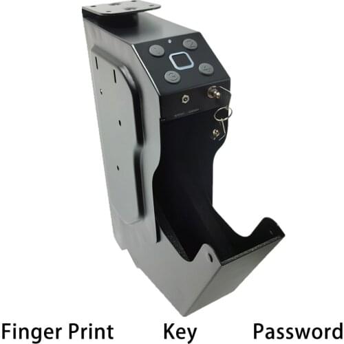 Fingerprint Gun Safes Pistol Safe Box Steel Gun Box Security Guns Fingerprint Password Unlock Anti-Burglary With Spare Key