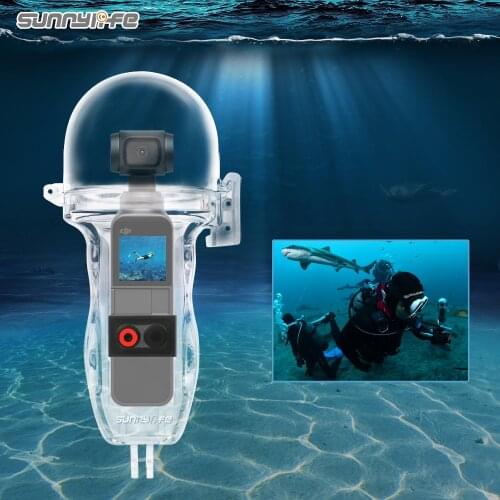Sunnylife Sport Camera 60 Meters Waterproof Case Diving Shell Housing for OSMO POCKET