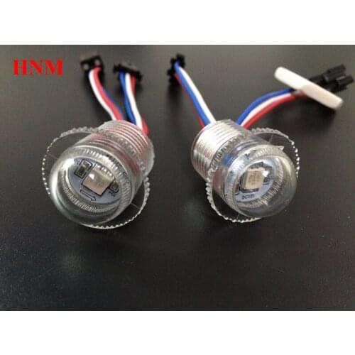 12V 20mm UCS1903 rgb led pixel light, digital rgb full color led moudle lights,diameter 20mm,waterproof IP67,transparent cover