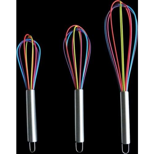 Silicone Egg Beater Hand Egg Cream Mixer Cook Blender Whisk Kitchen Tools Cooking Foamer AUG889