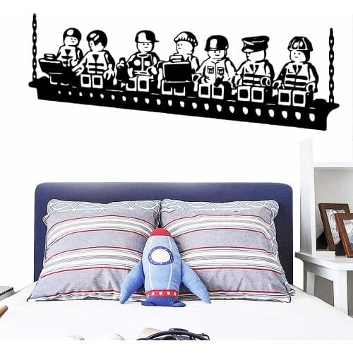 Cute LEGO Game Sticker Waterproof Vinyl Wallpaper Home Decor For Kids Rooms Nursery Room Decor Decal Mural