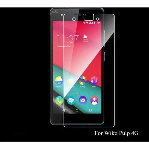 0.26mm Front Clear HD Explosion-proof LCD Tempered Glass Film for Wiko Pulp 4G 5 inch Screen Protector pelicula de vidro Guard