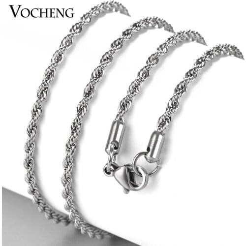 10pcs/lot Wholesale DIY Material for Handmade with Lobster Clasp 50cm Stainless Steel Chain VC-207*10 Free Shipping
