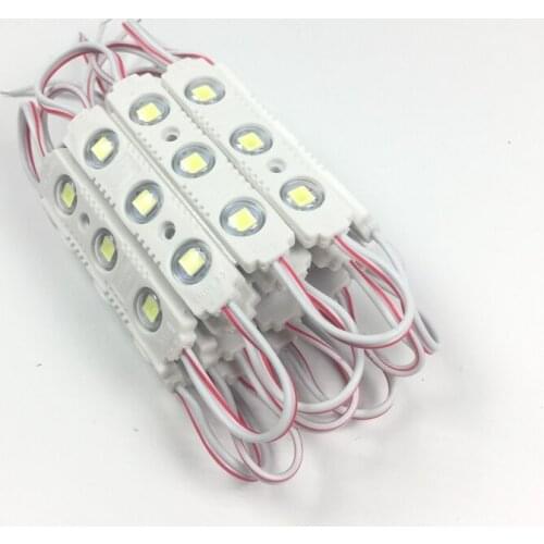 100PCS 1.5W LED Module injection lens 5054 Super Bright Advertising Light Changeable color IP65 Waterproof Sign Backlight