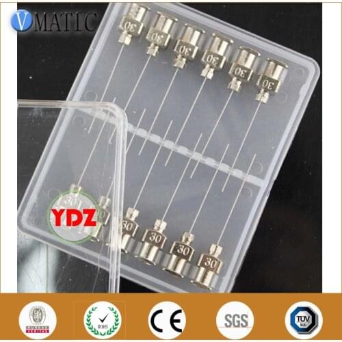 Free Shipping 1.5 Inch Needle Tip Length 30G Stainless Steel Glue Dispensing Syringe Needle Needle 1-1/2 Inch 12Pcs