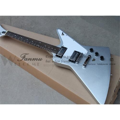 Free shipping custom 6 string black guitar,irregular guitar,mahogany body,H H pickups,black guitar,gold button