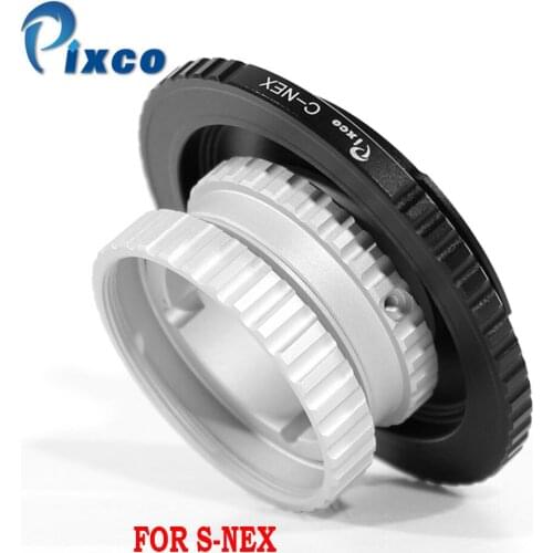Pixco S-NEX Lens Adapter Suit for S Mount Lens to C Mount Camera + For C Mount Film Lens to Sony E Mount NEX Camera