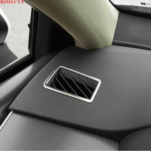 BJMYCYY 2PCS/SET Stainless Steel/ABS Decorative Frame for Outlet of Automobile Instrument Platform for Toyota Avalon 2019