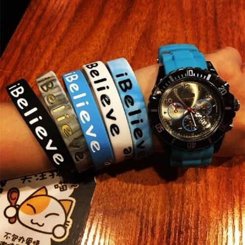 New Durant I Believe Bracelet Basketball Bracelet Wristband Silicone faith Power Bands Energy Gym Bracelets for Men Jewelry