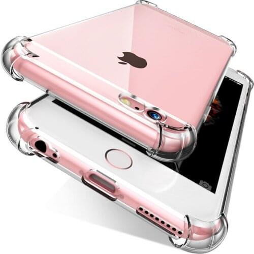Armor Impact Shockproof Clear Phone Case For iPhone 12 Mini 11 Pro Max X XS XR 7 8 Plus 6 6S 5S SE 2020 Soft TPU Silicone Cover