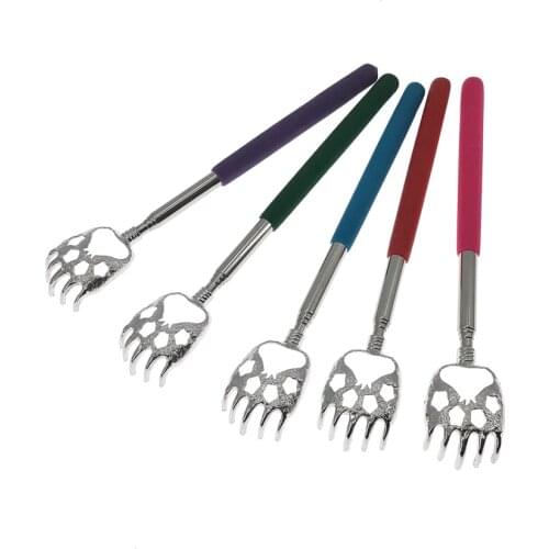 Telescopic Anti Itch Back Scraper Scalp Massager Back Scratcher Massager Claw Clip Extendable Telescoping Itch Scratching Hackle