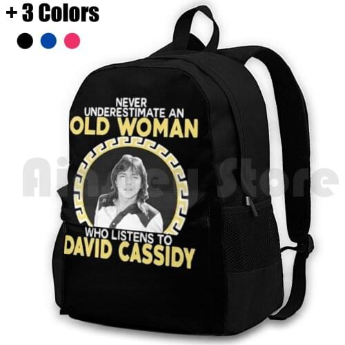 David Cassidy Hollywood Outdoor Hiking Backpack Riding Climbing Sports Bag David Cassidy Singer Actor Actress Movie Film