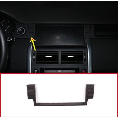 Oak Wood Grain Style ABS Car Navigation Decoration Frame Trim For Land Rover Discovery Sport 2015-2019 Accessories