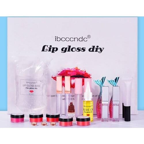 DIY Lipgloss Kit Moisturizing Lip Gloss Base Oil Non-Stick DIY Lipstick Material Gel for Lip Gloss Base Handmade Liquid Makeups