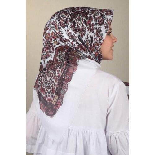 ERİPEK PATTERNED LINEN FLAMLI SCARF-DESEN-19-RENK-15