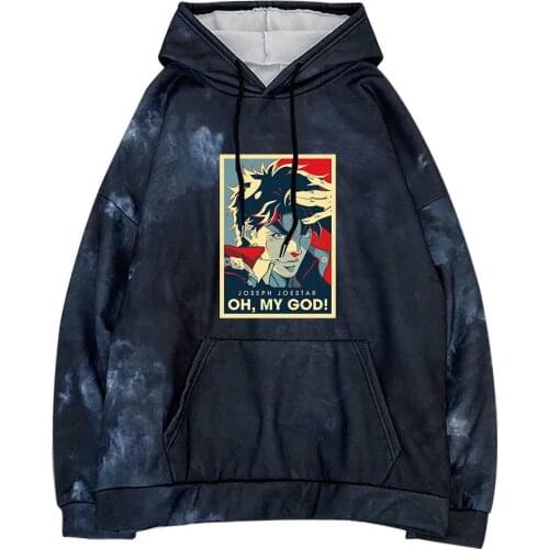 Jojo Bizarre Adventure Hoodies Women Mens Hoodie Funny Streetwears Spring Autumn Harajuku Graphic Hooded Oversized Sweatshirt