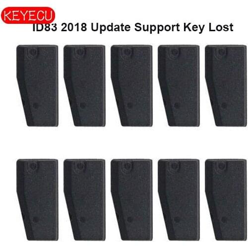 KEYECU 10PCS Update 80Bit 4D63 ID83 Chip for Ford Mazda Aftermarket Support All Key Lost