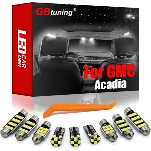 GBtuning Canbus LED Interior Light For GMC Acadia 2007-2019 2020 Car Reading Room Trunk Indoor Roof Auto Bulb Lamp Accessories