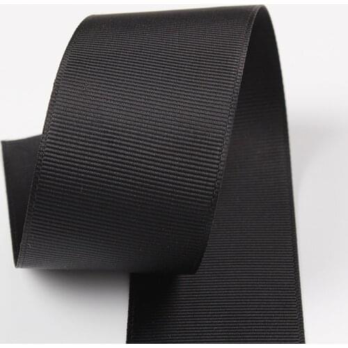 50mm Plain Grosgrain Ribbons polyester DIY headwear garment accessories white black 10yards ( 9meters )/lot manual bowknot DIY