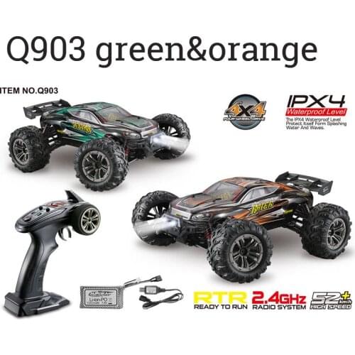 Xinlehong Q903 RC Car 1:16 2.4G 4WD 52km/h High Speed Brushless RC Car Dessert Off Road Car RC Vehicle Models Toys for Children