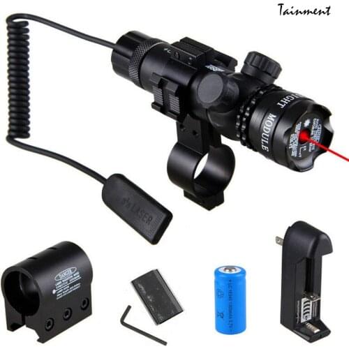 Powerful Tactical Sight Green /Red Dot Laser Sight Scope with Remote Pressure Switch Irradiate 5000m Pipe Clamp Sight Hunting