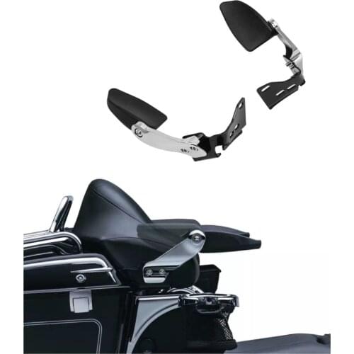 Motorcycle Adjustable Stealth Passenger Armrests For Harley Touring Electra Glides Road King FLHR 1997-2013 1998 2010 2011 2012