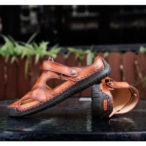 2021 summer new casual sandals fashion sandals mens breathable beach shoes outdoor mens sandals