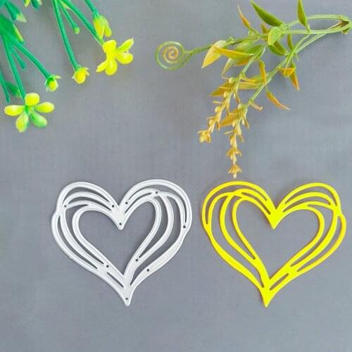 Peach Heart Blossom Decoration Metal cutting Die scrapbook Paper knife stamping Die New style