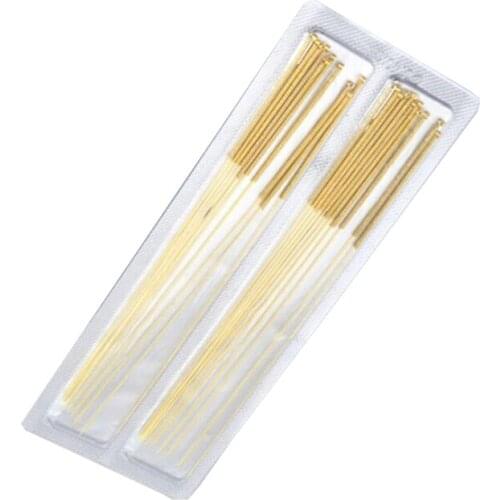 Fully Gilded Acupuncture Needles Chinese Medicine Golden Acupuncture Needles 20pcs Free Shipping