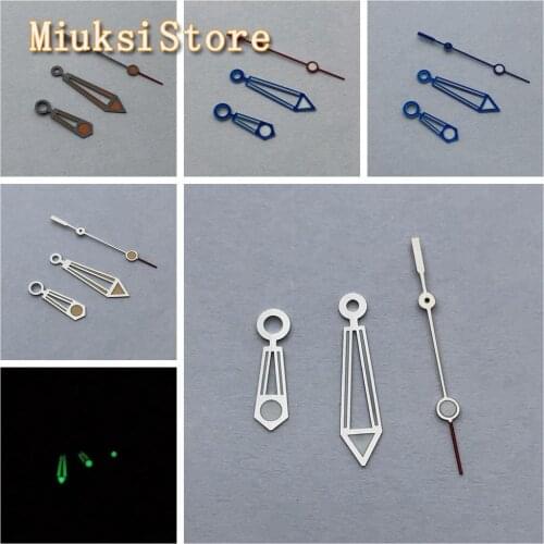 Silver blue watch hands luminous hands fit NH35 NH36 7S26 movement