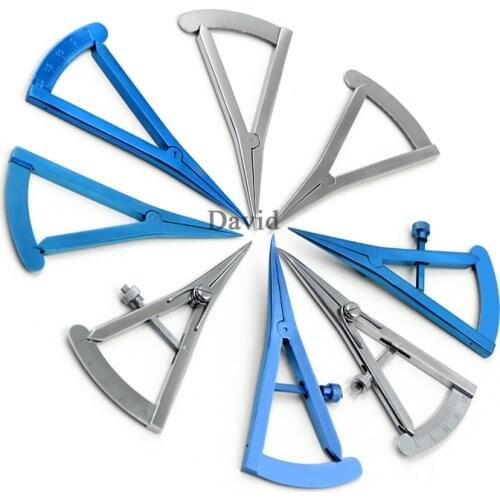 Screw adjustment styles Caliper 20mm Straight Ophthalmic Eye Instrument Tool Stainless Steel/ Titanium Alloy Eyelid Caliper