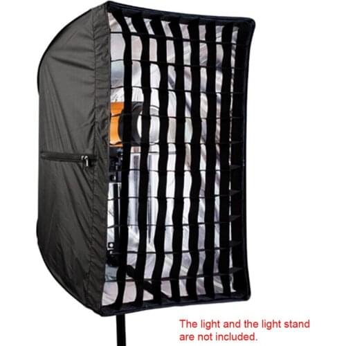 Photo Studio 50x70cm Umbrella Softbox Diffuser Reflector+Grid Honeycomb Photography Soft Box Light Box for Speedlite Flash