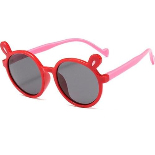 ESHIHAN Mirror Kids Sunglasses Boys Girls Polarized Silicone Safety Sun Glasses Gift For Children Baby UV400 Gafas De Sol
