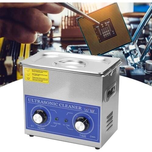 3.2L 120W Ultrasonic Cleaner Mechanical Timing Heating Ultrasonic Cleaning Machine for Jewelry Glasses Watch Circuit Board Bath