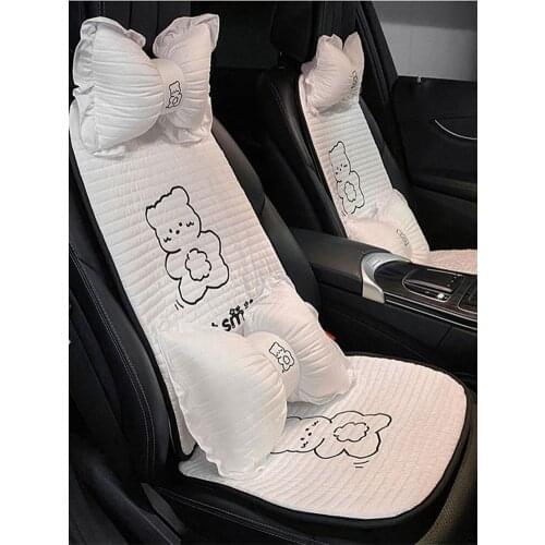 High quality Fashion Four Seasons Universal Cartoon Bear Cotton Cloth Car Waist Neck Pillow Oranments